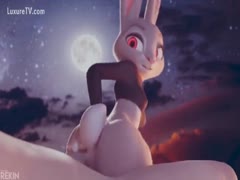 Bunny got fucked and pounded by a big human dick in beastiality porn
